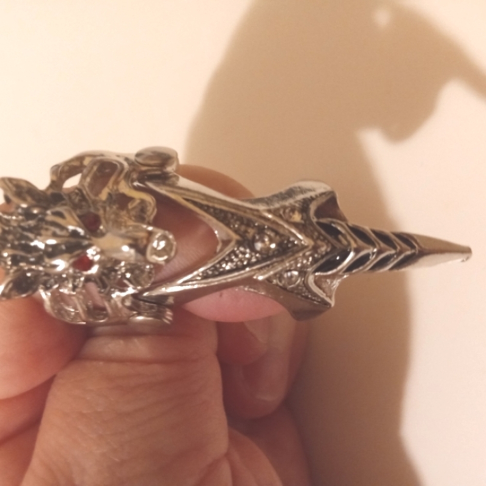Gothic Silver Rings "JOVIVI" - Picture 8 of 9
